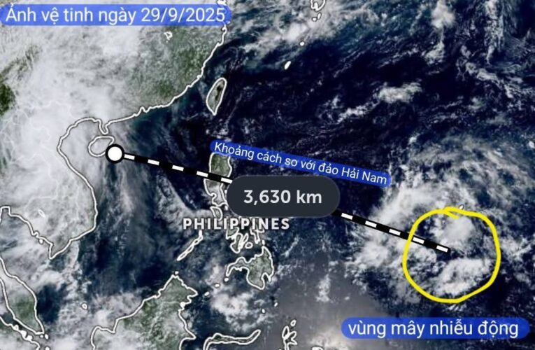 Theo dõi vùng nhiễu động mới phía Đông Philippines – Nguy cơ thành bão vào đầu tháng 10