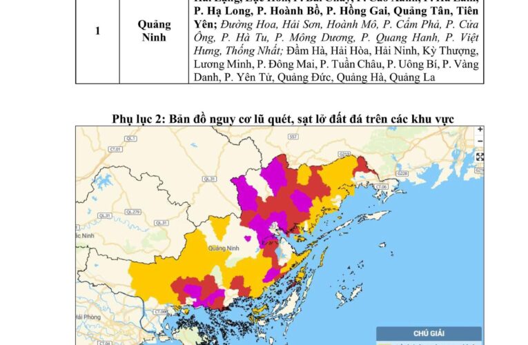 CẢNH BÁO KHẨN: NGUY CƠ XẢY RA LŨ QUÉT, SẠT LỞ ĐẤT TẠI QUẢNG NINH TRONG 6 GIỜ TỚI