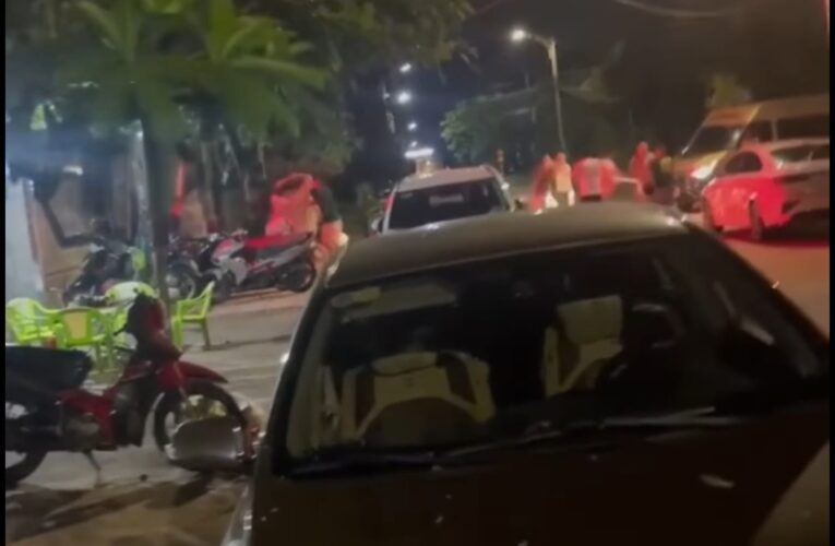 Clip va nhau cực căng tại trước cửa quán Karaoke đường Nguyễn Trường Tộ, khu 3, Móng Cái 2.