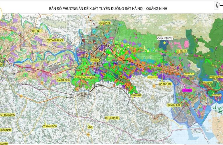 Đề xuất tuyến đường sắt cao tốc Hà Nội – Hạ Long dài hơn 120km, có 4 nhà ga hiện đại